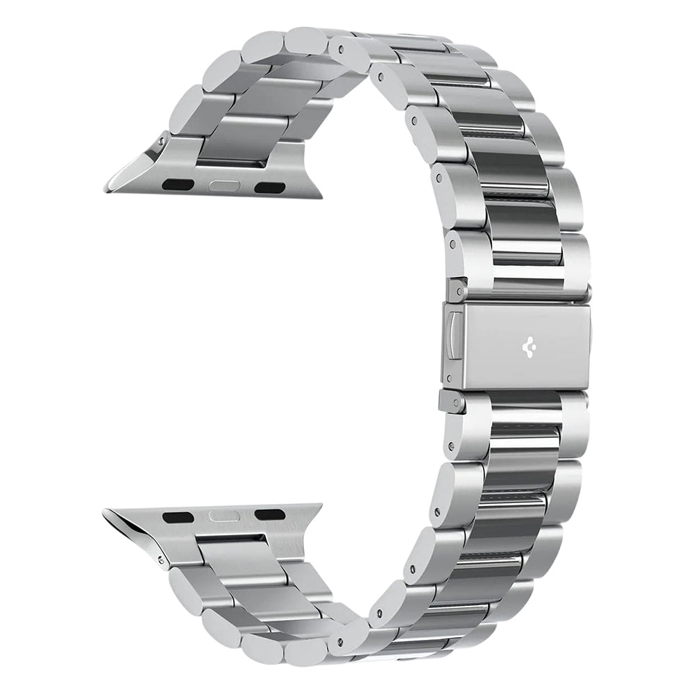 Spigen Modern Fit 316L Band for Apple Watch 49mm / 46mm / 45mm / 44mm / 42mm Series, Silver AMP06356