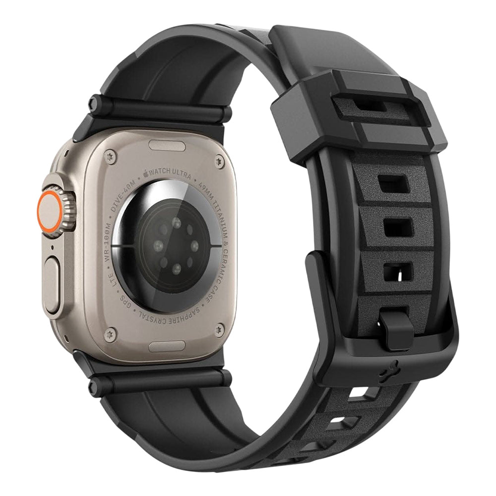 Spigen Rugged Band for Apple Watch 49mm / 46mm / 45mm / 44mm / 42mm Series, Black AMP07105