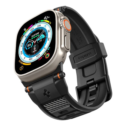 Spigen Rugged Band for Apple Watch 49mm / 46mm / 45mm / 44mm / 42mm Series, Black AMP07105
