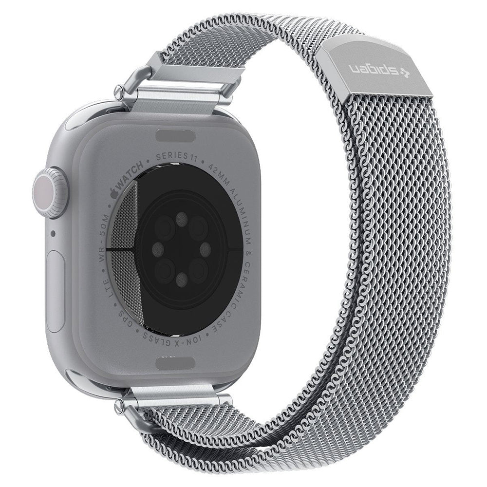 Spigen WBM4 Band for Apple Watch 42mm / 41mm / 40mm Series, Silver AMP10498