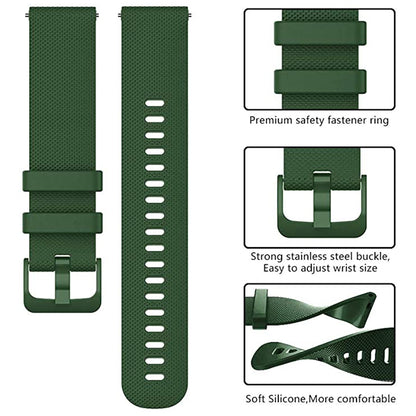 Techsuit W006 Strap for Samsung Galaxy Watch / Huawei Watch Series, 20mm, Green