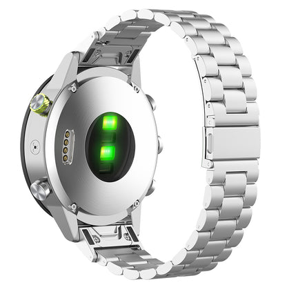 Techsuit W010 Strap for Garmin Watch Fenix Series, 26mm, Silver