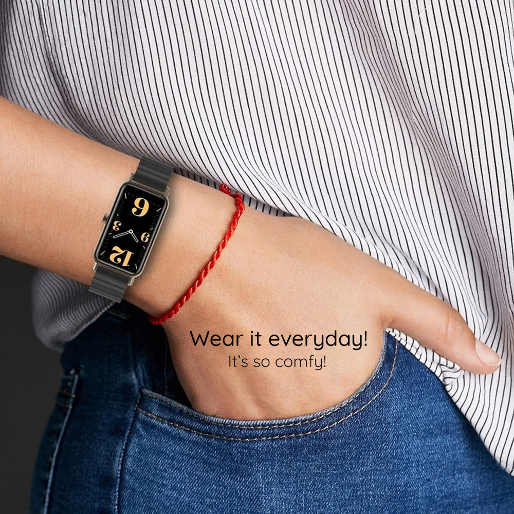 Techsuit W012 Strap for Apple Watch 49mm / 46mm / 45mm / 44mm / 42mm Series, Black