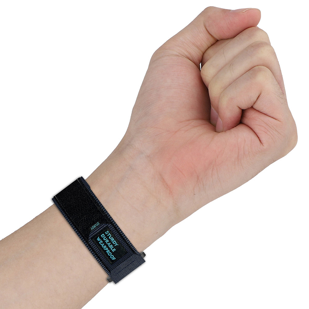 Techsuit W057 Strap for Garmin Watch Fenix / Forerunner Series, 22mm, Black