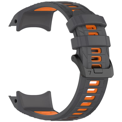 Techsuit W077 Strap for Garmin Instinct 3 45mm Solar / Instinct 3 45mm, Gray Orange