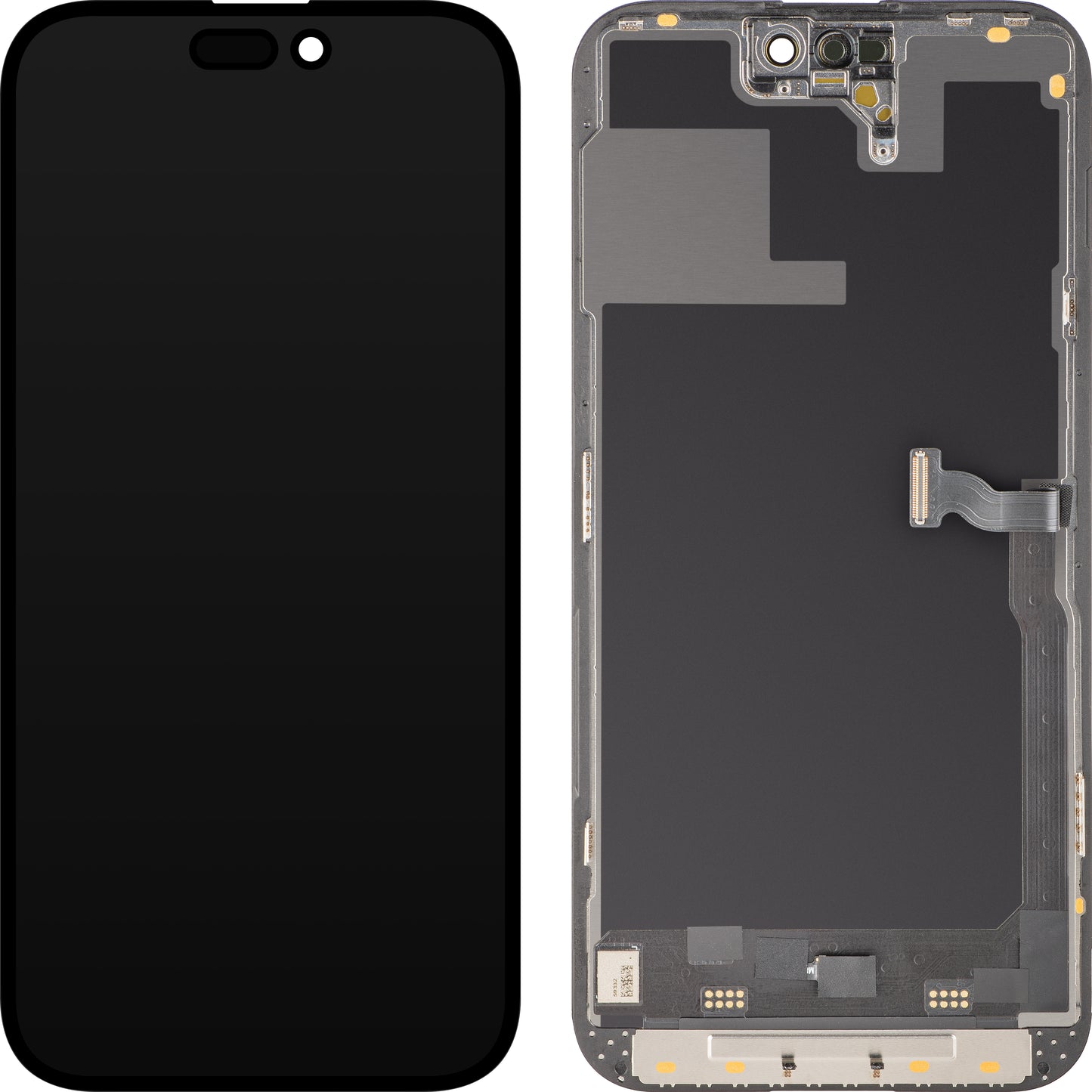 MP Touchscreen Display compatible with Apple iPhone 14 Pro Max, with Frame, Soft OLED 120Hz FHD Diagnostic Version, Black