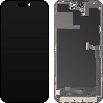 MP Touchscreen Display compatible with Apple iPhone 14 Pro Max, with Frame, Soft OLED 120Hz FHD Diagnostic Version, Black