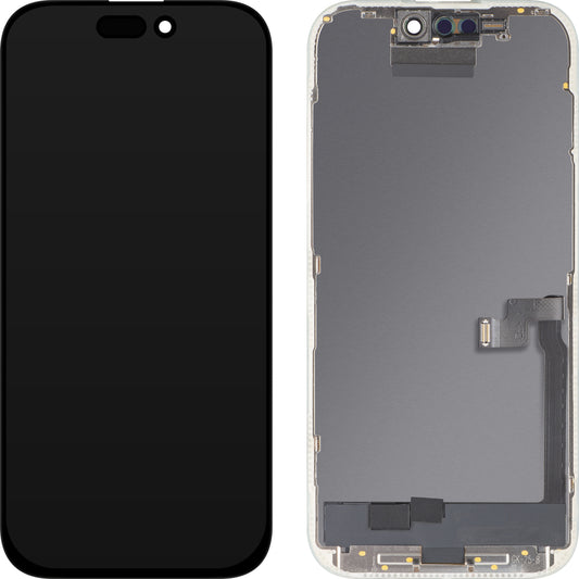 MP Touchscreen Display compatible with Apple iPhone 16 Pro, with Frame, OLED FHD Diagnostic Version, Black