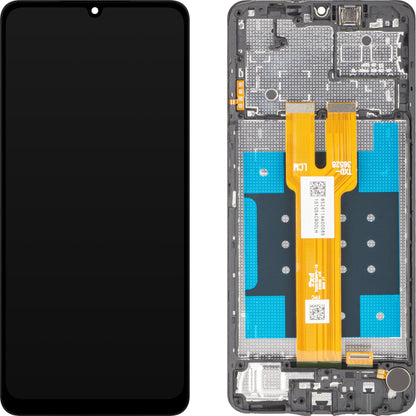 MP Touchscreen Display compatible with Samsung Galaxy A06 5G A066, with Frame, Black