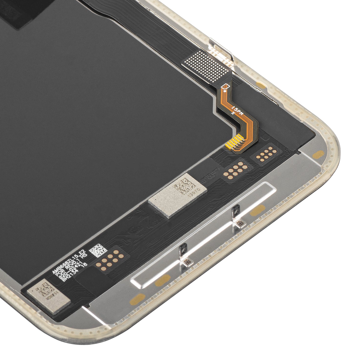 MP Touchscreen Display compatible with Apple iPhone 15 Pro Max, with Frame, Soft OLED IC Movable 120Hz FHD Version, Black