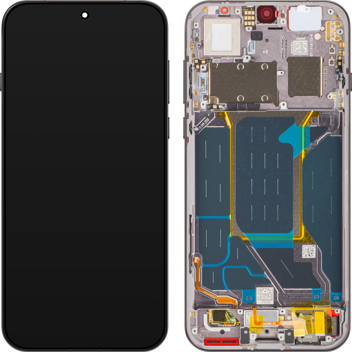 Oppo Find X9 Pro Display with Touchscreen, with Frame, Grey (Titanium Charcoal), Service Pack 621029000720