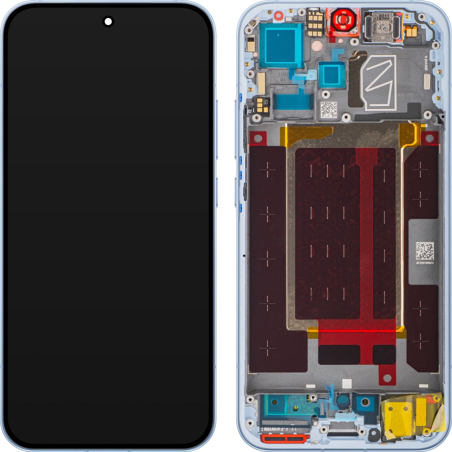 Oppo Reno15 Pro Mini / Reno15 Pro Display with Touchscreen, with Frame, Blue (Aurora Blue), Service Pack 621029000776