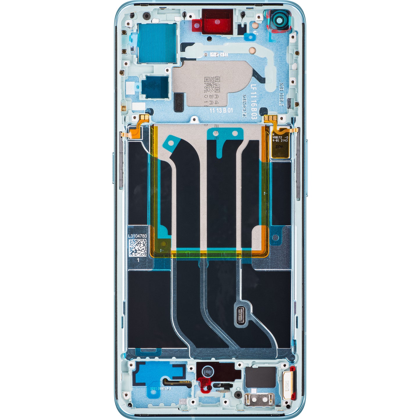 Realme GT2 Pro Display with Touchscreen, with Frame, Blue (Titanium Blue), Swap 4909406