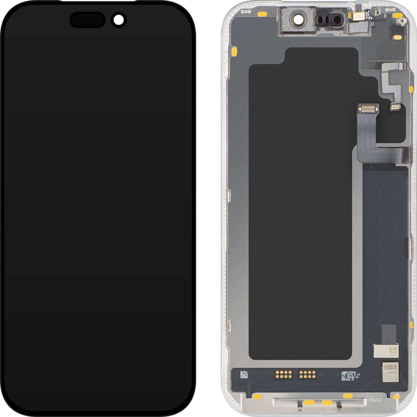Touchscreen Display with Light Proximity Sensor MP compatible with Apple iPhone 17 Pro, with Frame, OLED FHD 120Hz Diagnostic Software Version, Black