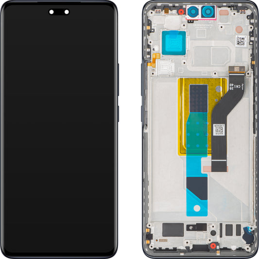 Xiaomi 13 Lite Touchscreen Display, with Frame, Black, Service Pack 5600030L9S00