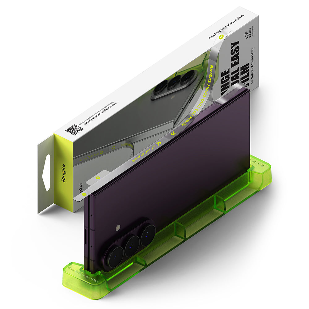 Ringke Dual Easy Hinge Screen Protector for Samsung Galaxy Z Fold8 Ultra F976, Plastic, Set of 2 pieces