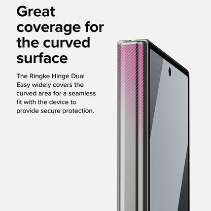 Ringke Dual Easy Hinge Screen Protector for Samsung Galaxy Z Fold8 Ultra F976, Plastic, Set of 2 pieces