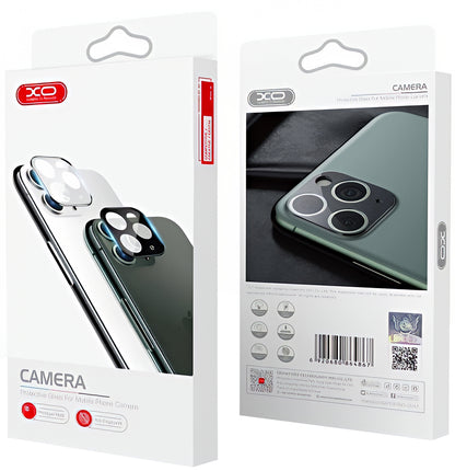 XO Design 3D Rear Camera Protective Film for Apple iPhone 12 Pro, Tempered Glass, Black