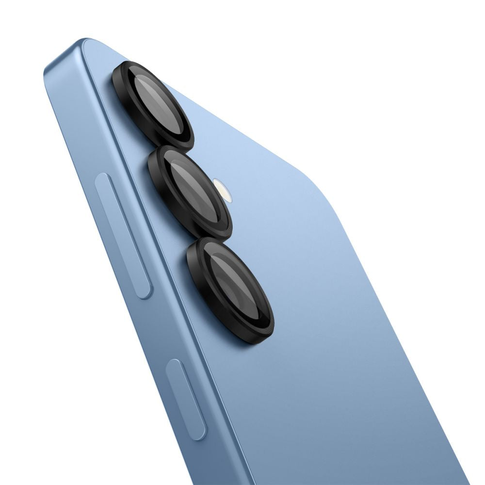 Spigen GlastR EZ FIT Optik Pro HD Rear Camera Protector for Samsung Galaxy S25+ S936, Tempered Glass, Set of 2 pieces, Black AGL09088