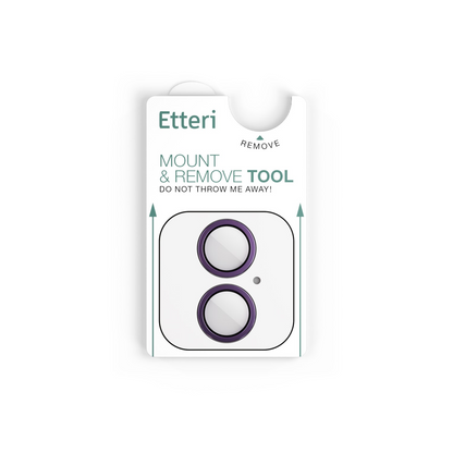 Etteri Rear Camera Protective Film for Apple iPhone 17, Tempered Glass, Purple