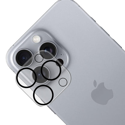 3MK Pro Full Cover Rear Camera Protection Film for Apple iPhone 16 Pro Max / 16 Pro, Tempered Glass, Black