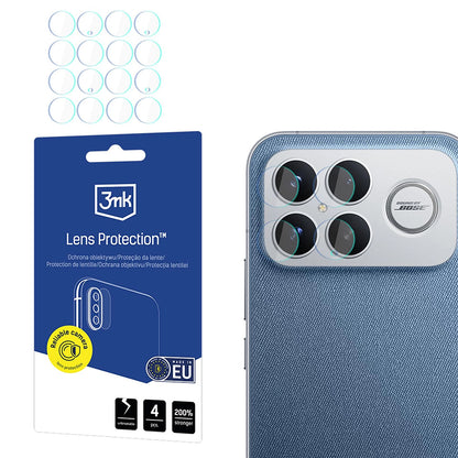 Back Camera Protection Film 3MK Protection for Xiaomi Poco F8 Ultra, Tempered Glass, Set of 4 pieces, Transparent