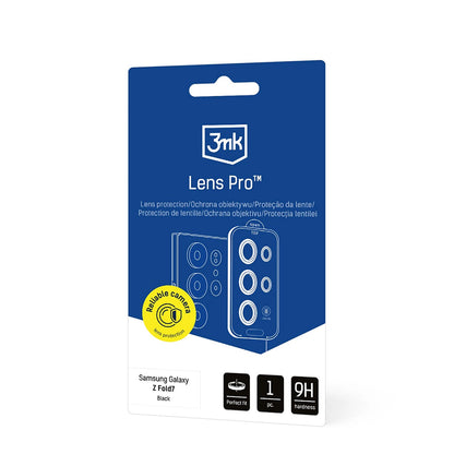 3MK Protection Pro Rear Camera Protective Film for Samsung Galaxy Z Fold7 F966, Tempered Glass, Transparent