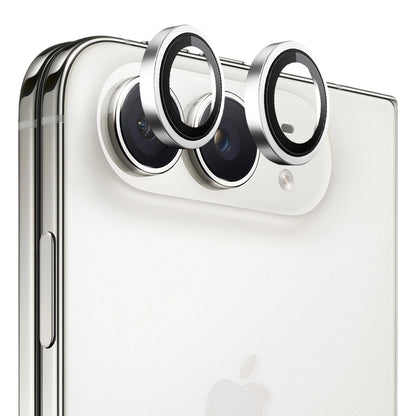 Blueo 99 Anti-Reflective HD Rear Camera Protector for Apple iPhone Duo, Tempered Glass, Silver