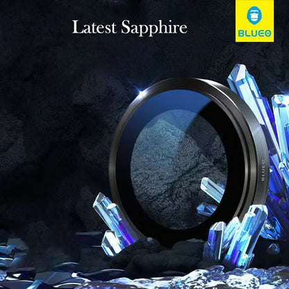 Blueo Sapphire Crystal Rear Camera Protective Film for Apple iPhone 16 Pro Max / 16 Pro, Tempered Glass, Silver
