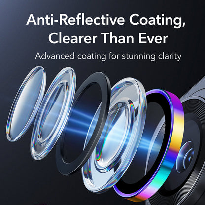 ESR Armorite Rear Camera Protector for Samsung Galaxy S26 Ultra S948, Tempered Glass, Multicolor