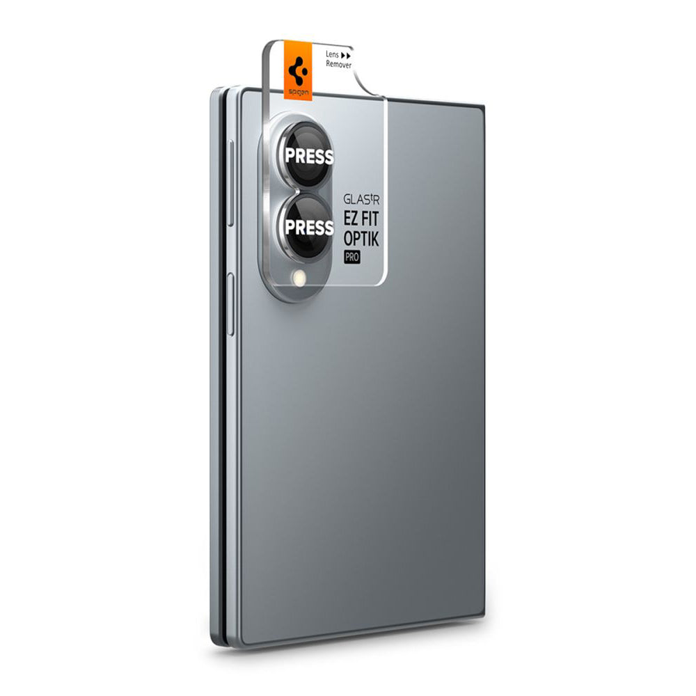 Spigen GlastR EZ FIT Optik Pro HD Rear Camera Protective Film for Samsung Galaxy Z Fold8 F971, Tempered Glass, Set of 2 pieces, Black AGL11944