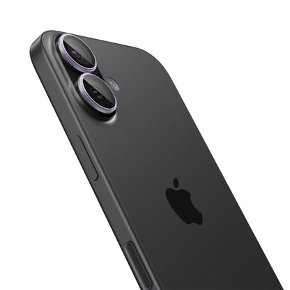 Spigen GlastR EZ FIT Optik Pro Rear Camera Protector for Apple iPhone 17 / 16 Plus / 16, Tempered Glass, Set of 2 pieces, Purple