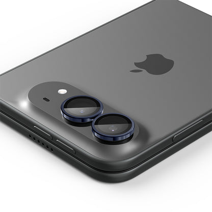 Spigen GlastR EZ FIT Optik Pro Rear Camera Protective Film for Apple iPhone Duo, Tempered Glass, Set of 2 pieces, Navy Blue AGL12011