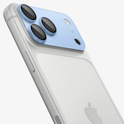 Spigen GlastR EZ FIT Optik Pro XL Rear Camera Protective Film for Apple iPhone 18 Pro, Tempered Glass, Blue AGL12037