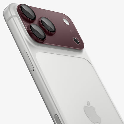 Spigen GlastR EZ FIT Optik Pro XL Rear Camera Protective Film for Apple iPhone 18 Pro, Tempered Glass, Burgundy AGL12036