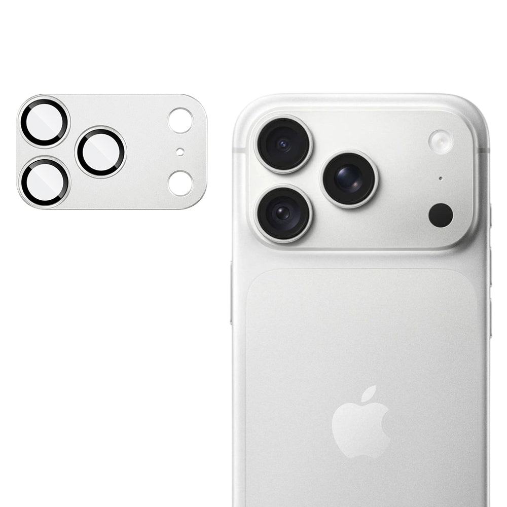 Techsuit Rear Camera Protector for Apple iPhone 18 Pro, Tempered Glass, Silver