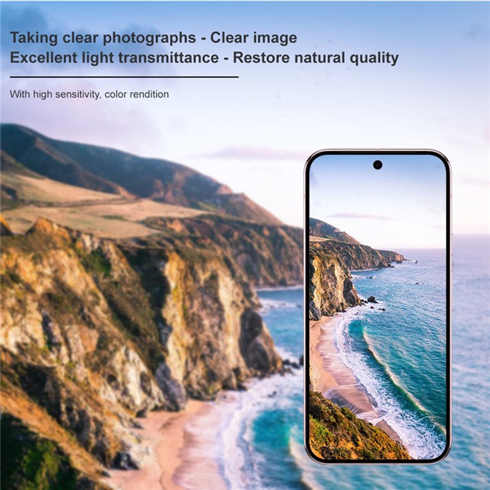 Techsuit Rear Camera Protective Film for Google Pixel 10, Tempered Glass, Black