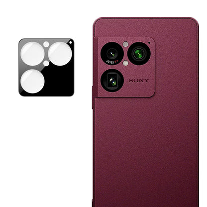 Techsuit Rear Camera Protector for Sony Xperia 1 VIII, Tempered Glass, Black