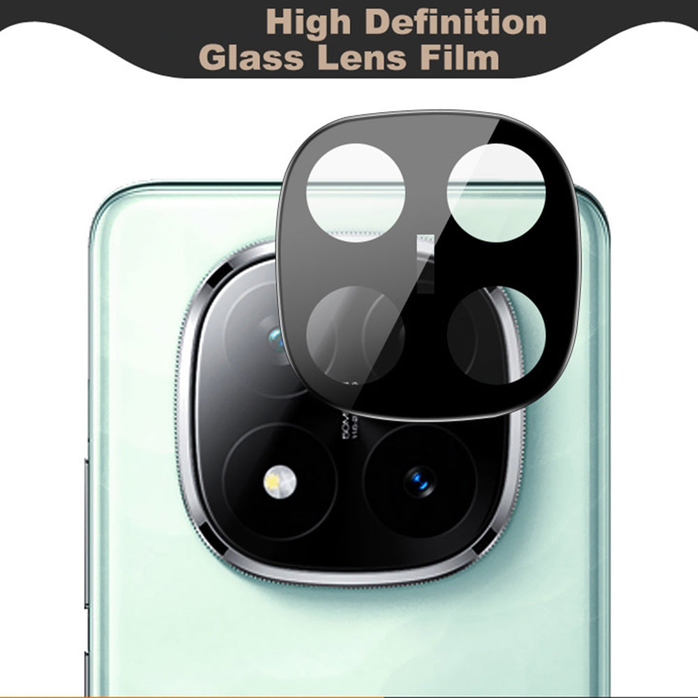 Techsuit Rear Camera Protective Film for Xiaomi Redmi Note 14 Pro+ 5G, Tempered Glass, Black