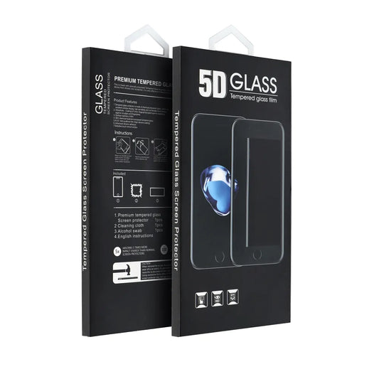 OEM Screen Protector for Realme 14 Pro, Tempered Glass, Full Glue, 5D, Black
