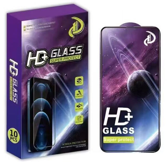 OEM Screen Protector Film for Apple iPhone 17 Pro Max, Tempered Glass, Full Glue, Set of 10 pieces, 9D, Black