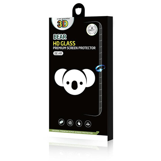 Bear HD Screen Protector Film for Samsung Galaxy S25 Ultra S938, Tempered Glass, Full Glue, Black