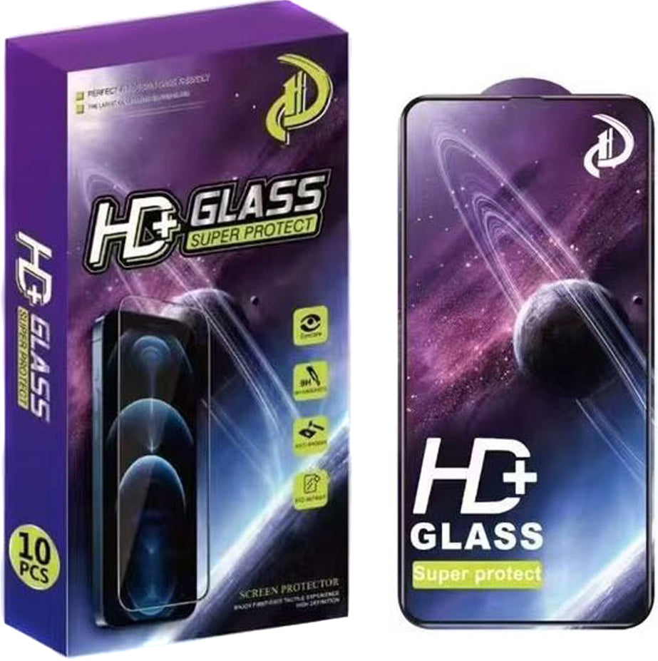 OEM Screen Protector Film for Samsung Galaxy S25 Ultra S938, Tempered Glass, Full Glue, Set of 10 pieces, 9D, Black