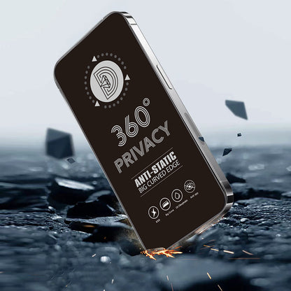 OEM 360 Privacy Screen Protector for Apple iPhone 17 / 16 Pro, Tempered Glass, Full Glue