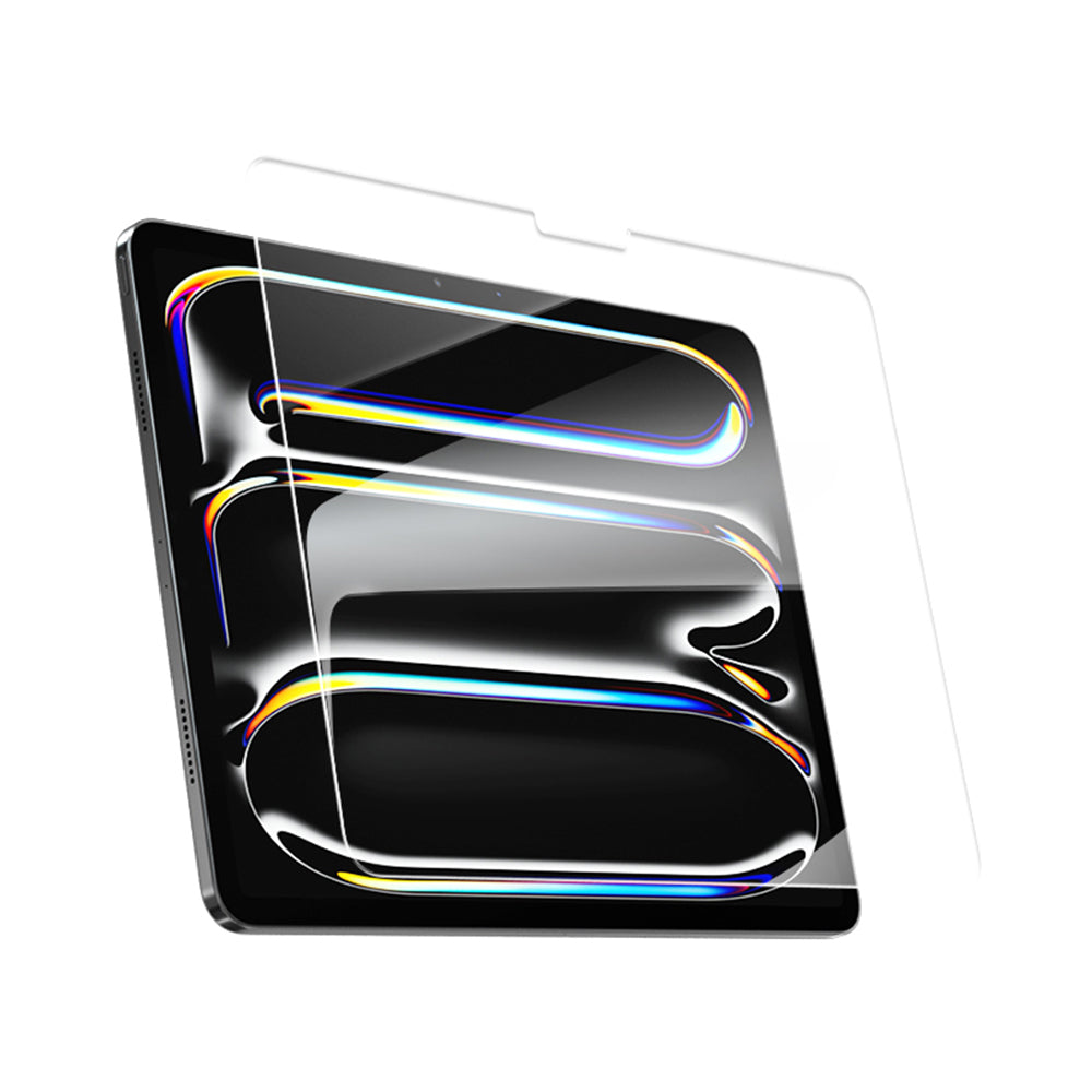 Blueo Anti-Reflective HD Screen Protector Film with Applicator Pro for Apple iPad Pro 13 (2024), Tempered Glass, Full Glue