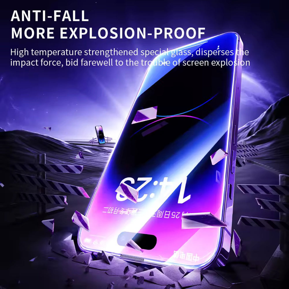 Blueo Anti-Static HD NM Screen Protector for Apple iPhone 18 Pro Max / 17 Pro Max / 16 Pro Max, Tempered Glass, Full Glue, Black