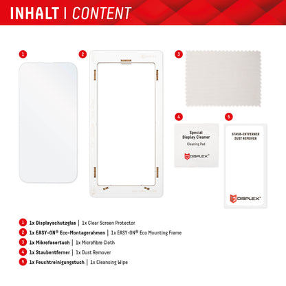 Displex Real Glass Screen Protector for Google Pixel 8 Pro, Tempered Glass, Full Glue, 2D