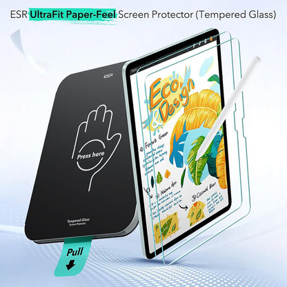 ESR Paper Feel UltraFit Screen Protector for Apple iPad Air 13 (2026) / Pro 13 (2025), Plastic, Set of 2 pieces