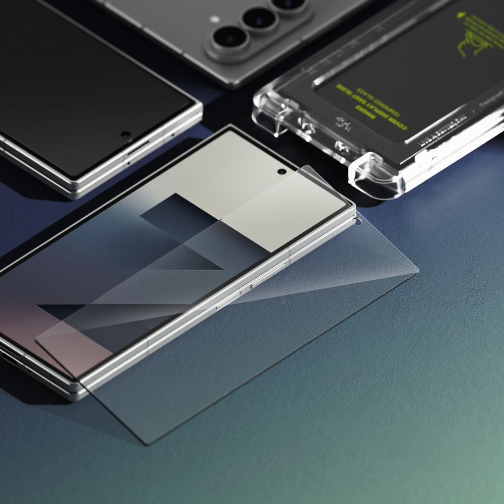 Ringke Easy Slide Exterior Screen Protector for Samsung Galaxy Z Fold7 F966, Tempered Glass, Full Glue, Set of 2 Pieces