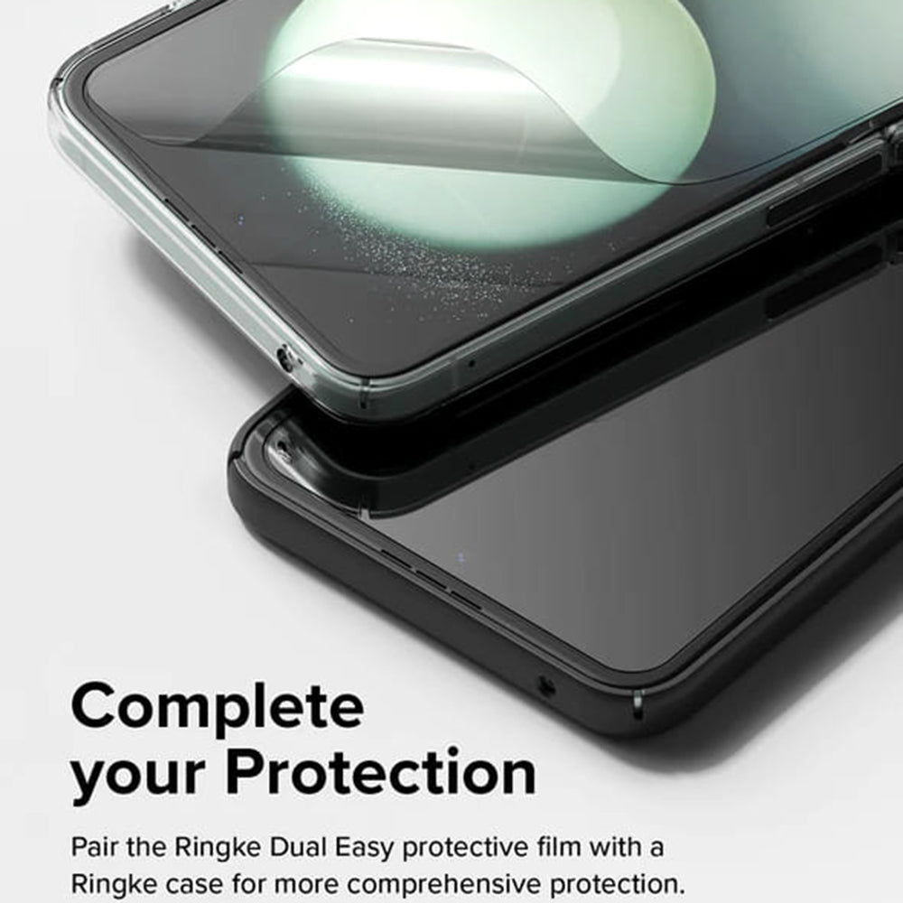 Ringke Dual Easy Interior Screen Protector for Samsung Galaxy Z Flip5 F731, Plastic, Set of 2 Pieces